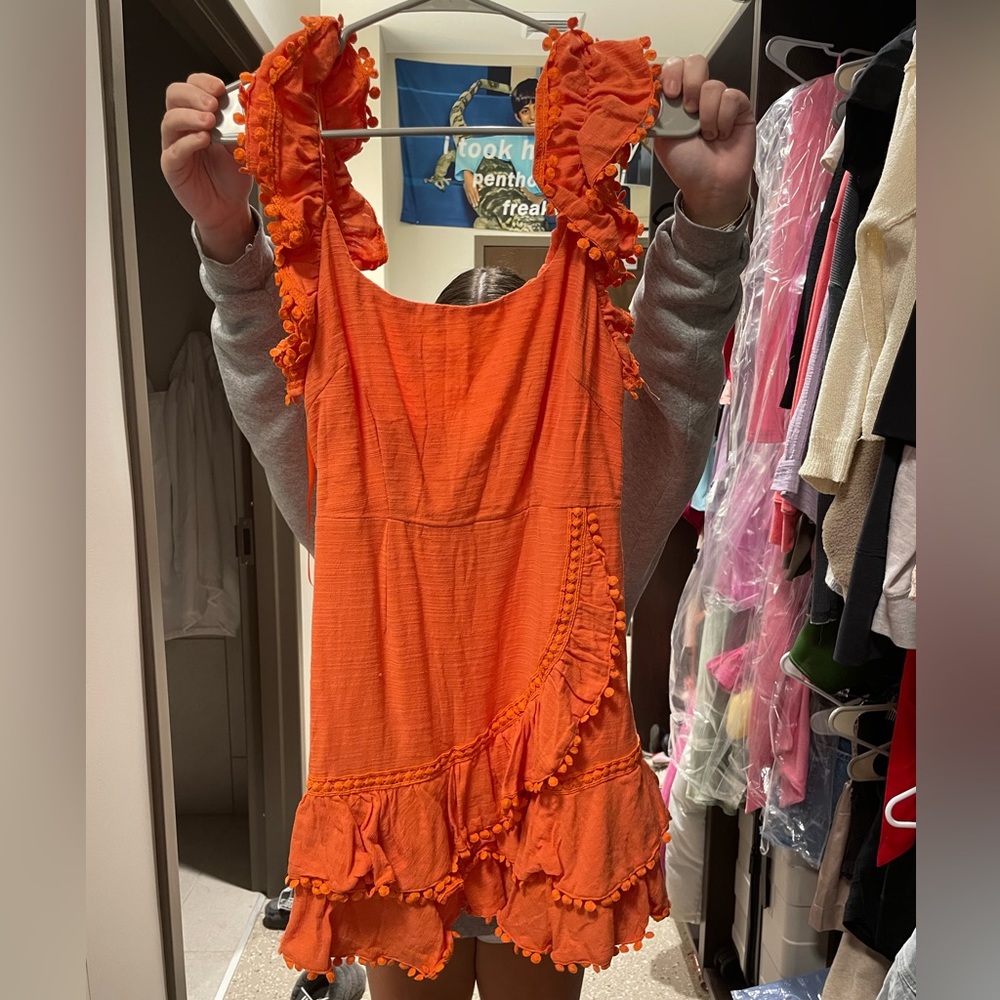 Orange brand new Hello Molly dress